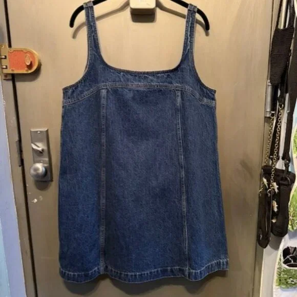 Madewell Denim A-Line Sleeveless Mini Dress in Ladera Wash - NWT